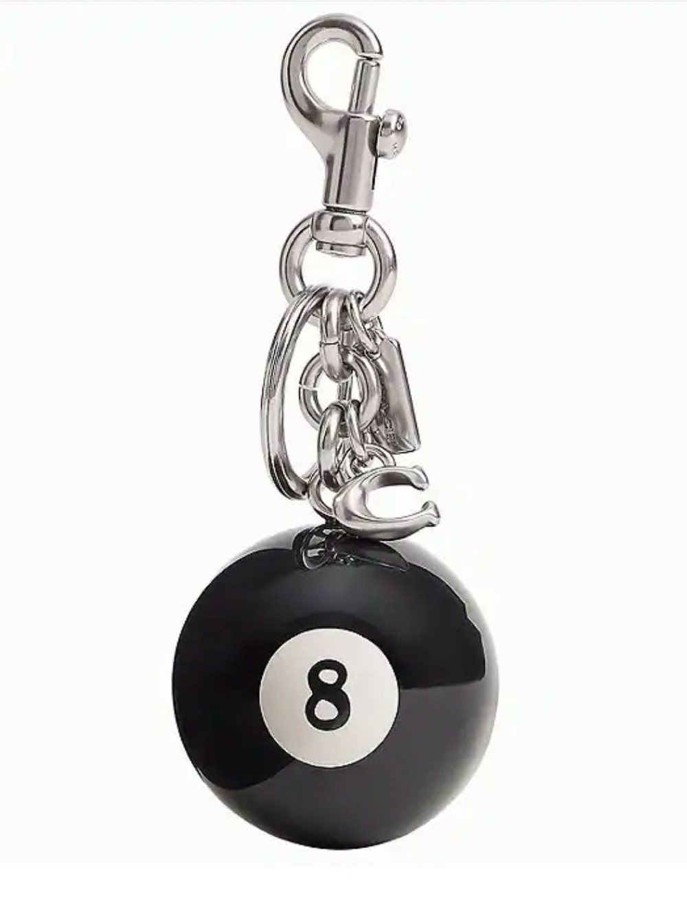 NEW Coach 8 ball bag charm